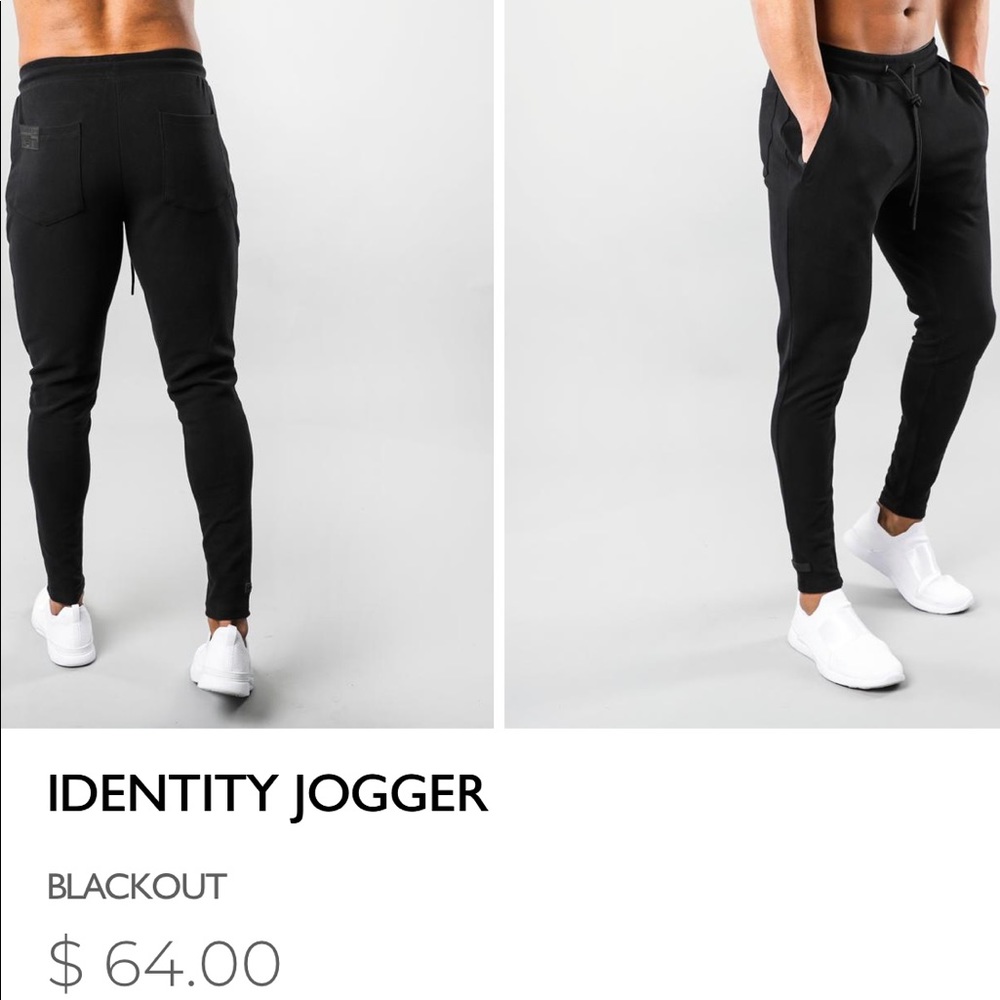 Alphalete identity joggers size M blackout